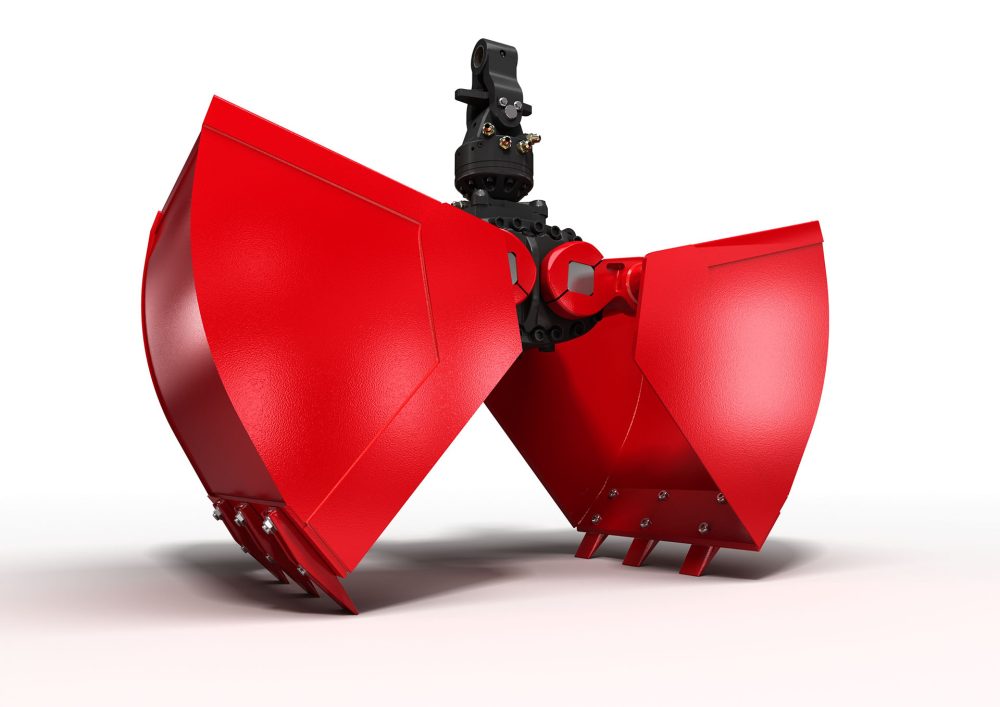 Clamshell grab for bulk materials KM 604 HPX