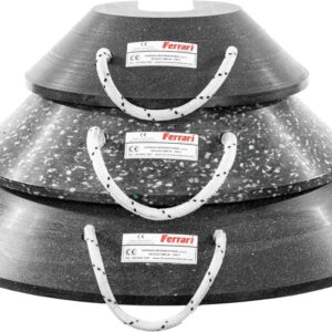 Conical outrigger pads with groove FSBR