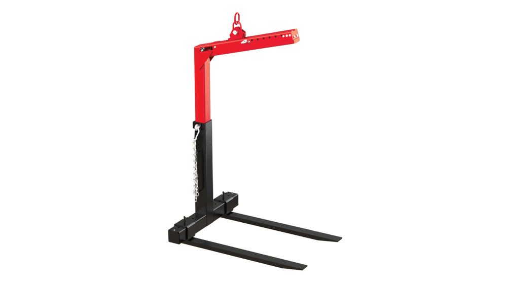 Pallet forks KM 415 with spring center-of-gravity adjustment