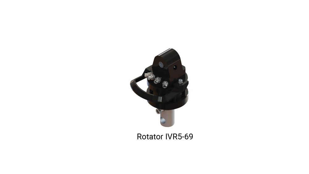 Rotator IVR 5 with shaft or flange, 5500 kg